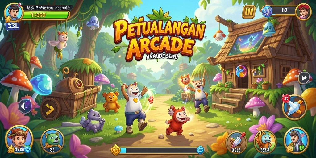 Screenshot gameplay 33L yang menunjukkan aksi seru dan karakter unik.