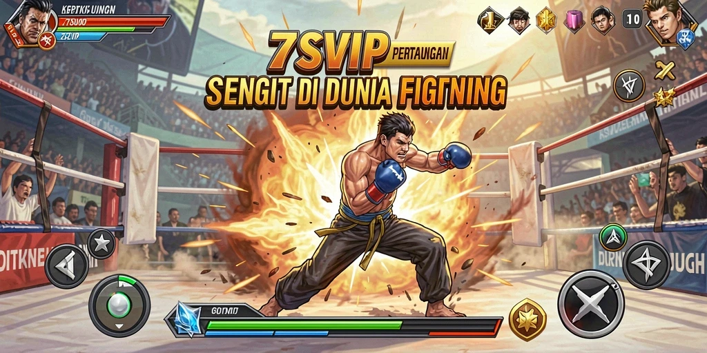 Tangkapan layar menunjukkan pertarungan intens di <strong>7SVIP</strong>.