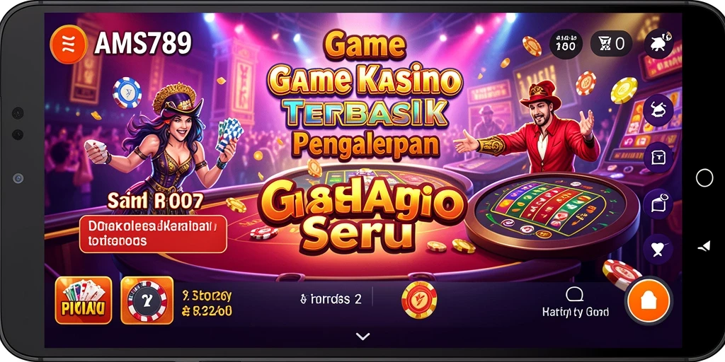Tangkapan layar utama AMS789 menampilkan pengalaman bermain kasino yang menarik.