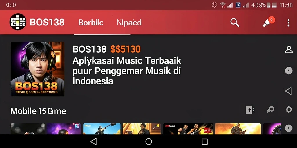 Tampilan gameplay <strong>BOS138</strong> yang menonjolkan fitur musik dan karaoke.