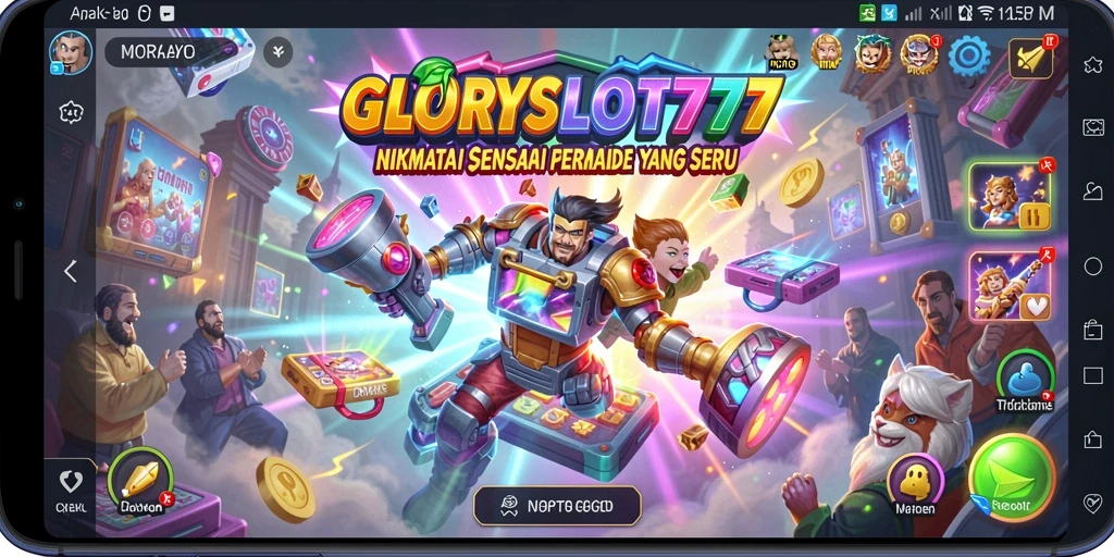 Tampilan menarik dari gameplay GLORYSLOT777 yang penuh warna.