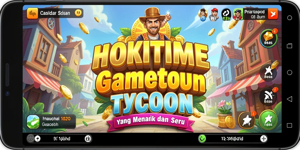 Tampilan gameplay HOKITIME yang seru dan menarik dalam pengelolaan bisnis.