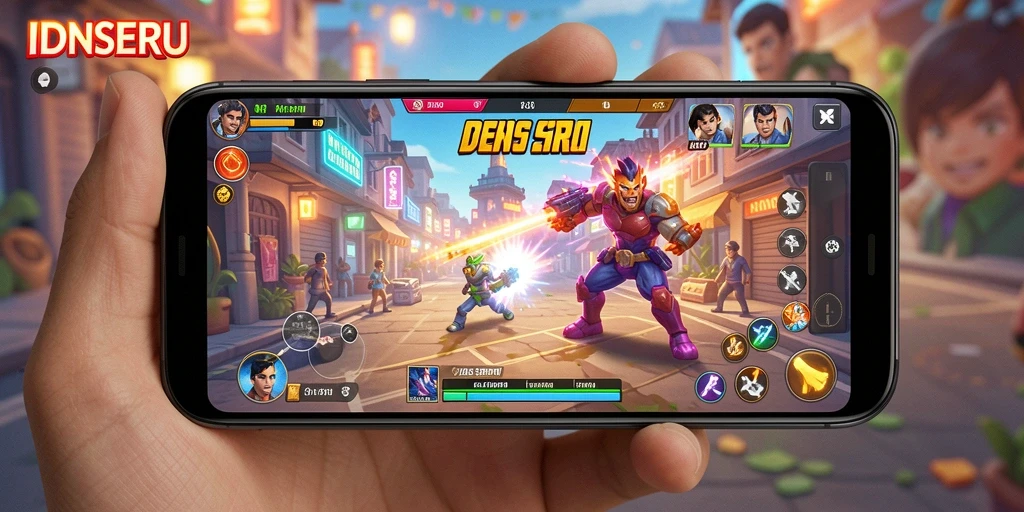 Tampilan gameplay seru IDNSERU dengan aksi mendebarkan.
