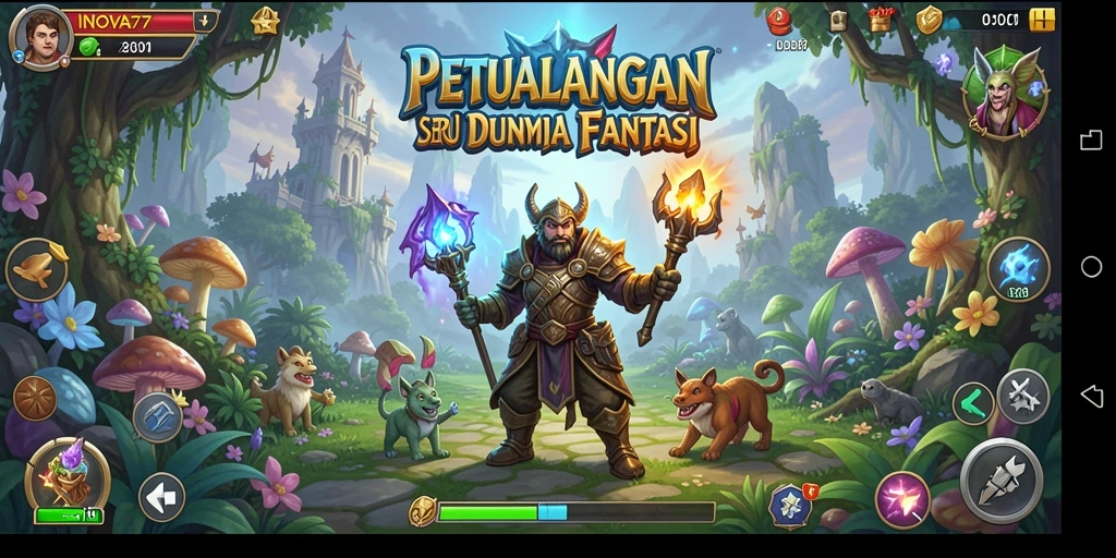 Screenshot menampilkan gameplay petualangan menegangkan di INOVA77.