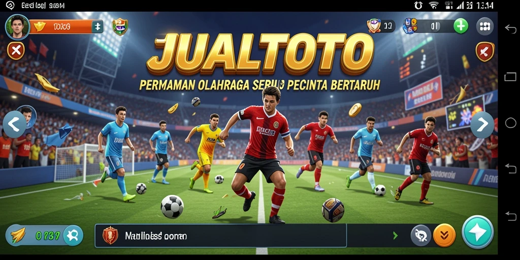 Tampilan gameplay JUALTOTO dalam pertaruhan olahraga yang seru.