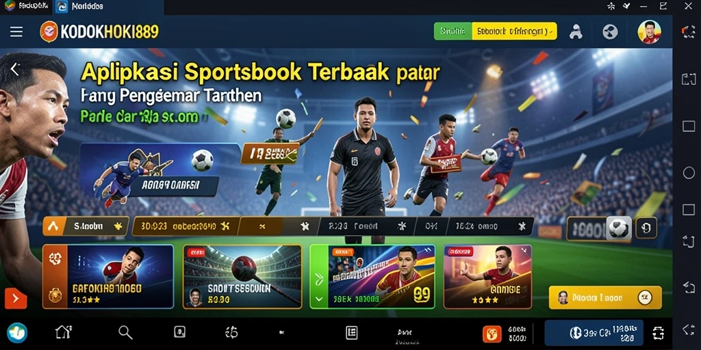 Tampilan gameplay menarik dari KODOKHOKI889 yang menggambarkan suasana taruhan sportsbook.