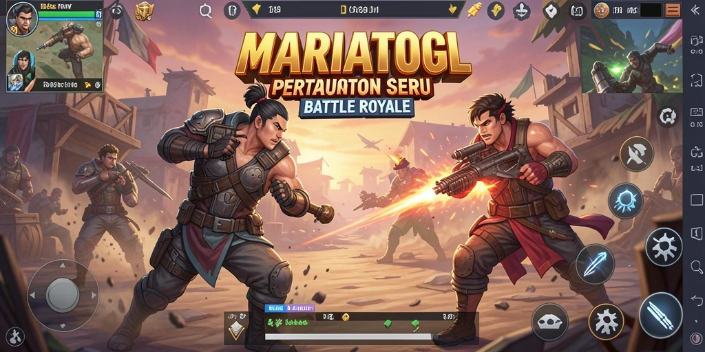 Gameplay seru di MARIATOGL dengan aksi Battle Royale.