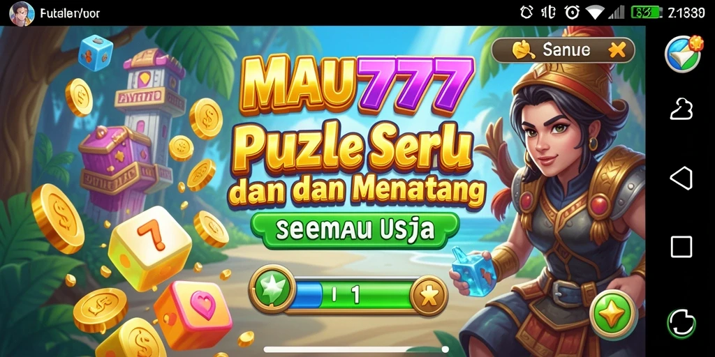 Tampilan gameplay seru di MAU777 dengan tantangan Puzzle menantang.