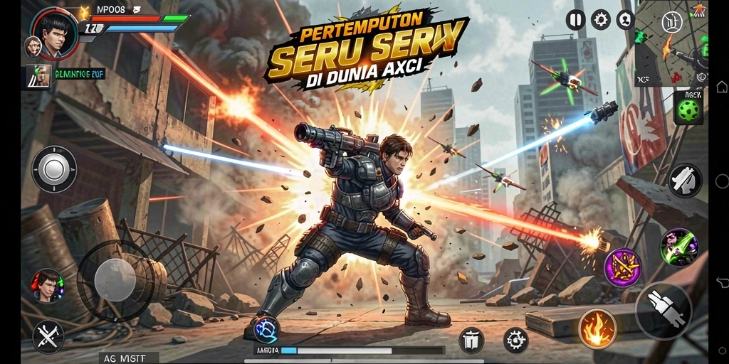 Screenshot MPO08 menampilkan aksi pertempuran yang intens dan mendebarkan.