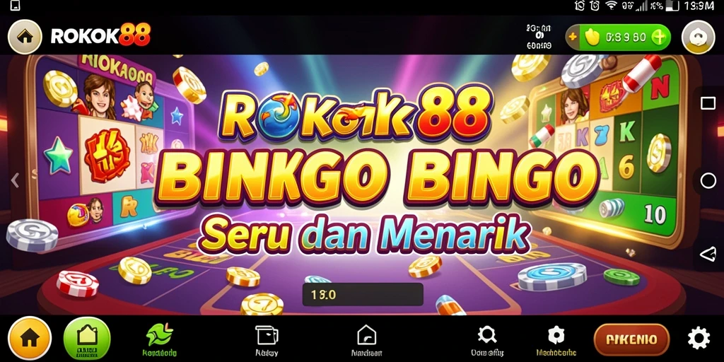 Tampilan gameplay Bingo yang menarik di ROKOK88.