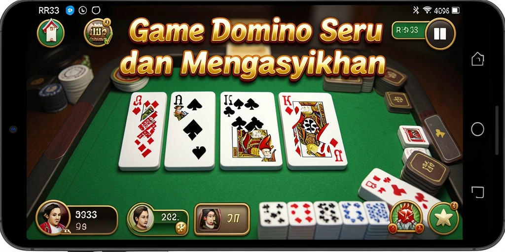 Tangkapan layar gameplay RR33 yang penuh aksi Domino.
