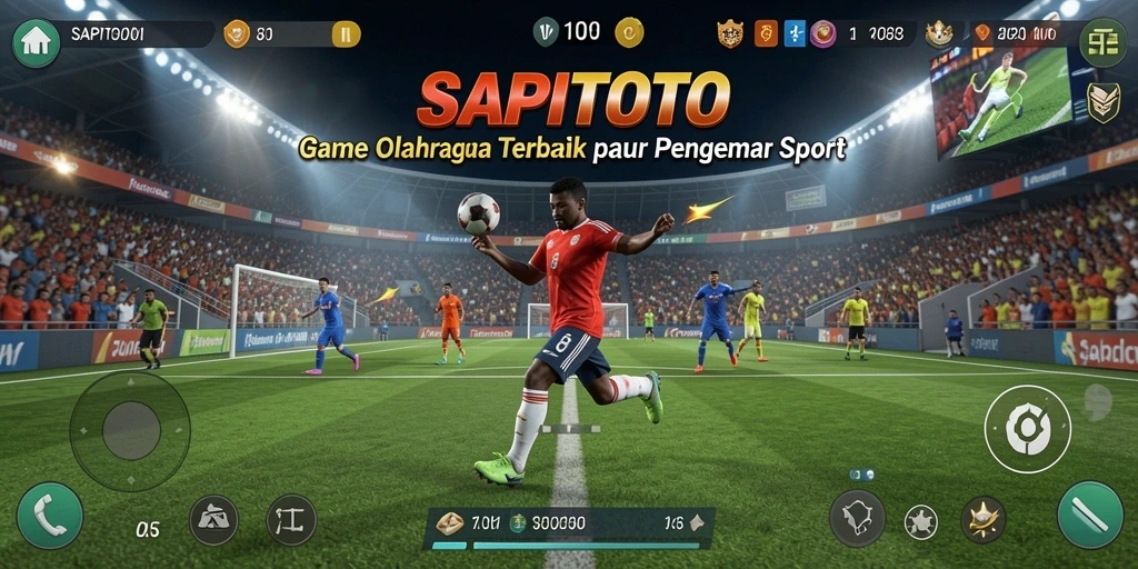 Tampilan gameplay SAPITOTO yang mendebarkan dengan banyak cabang olahraga.