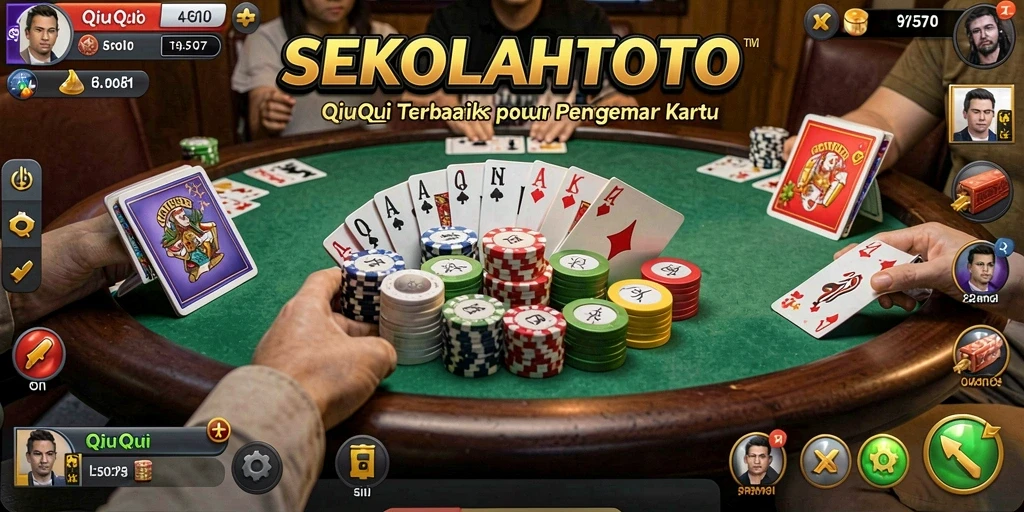 Gameplay QiuQiu yang seru di SEKOLAHTOTO.