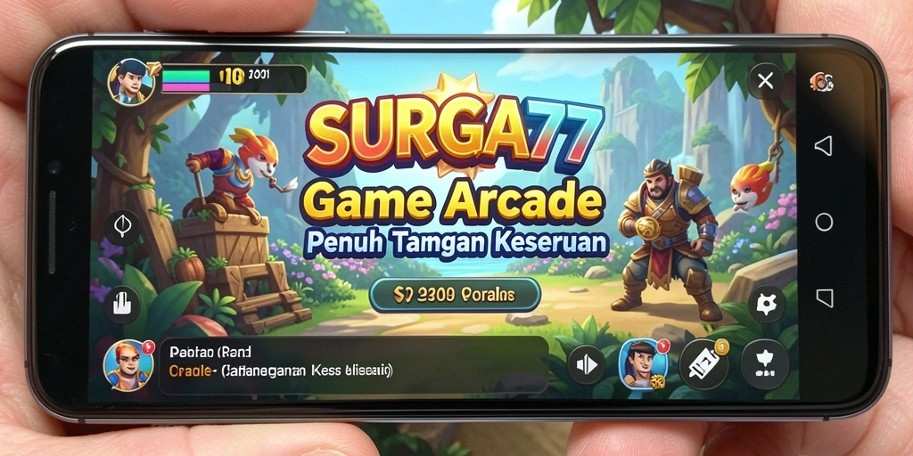 Screenshot gameplay SURGA77 menampilkan aksi seru dan tantangan Arcade.